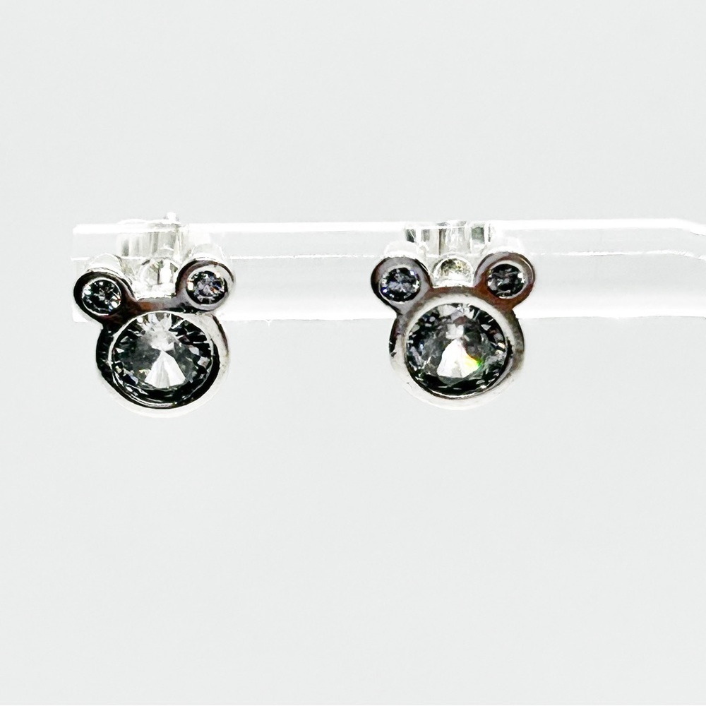 NWOT Sterling Silver Mickey mouse earrings studs - Picture 7 of 12